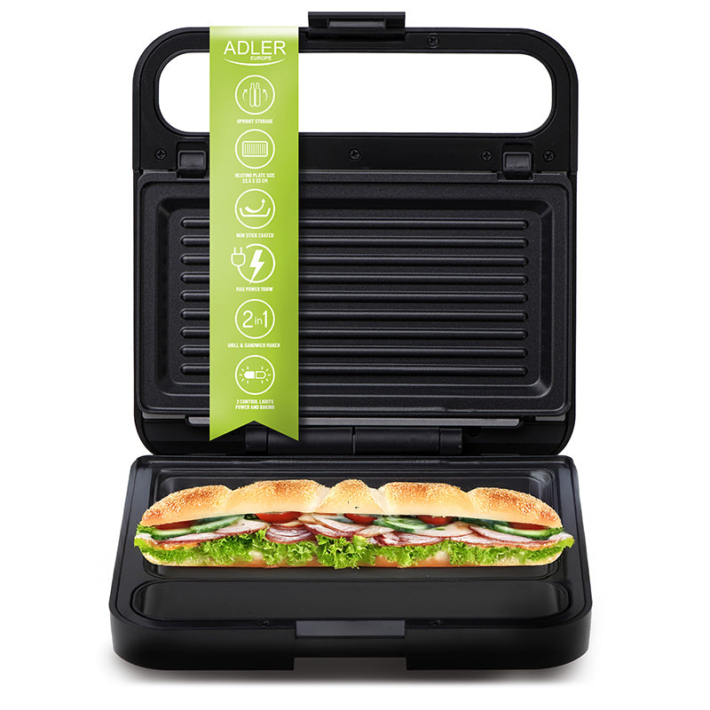 Sandwich Maker 2in1  Negru