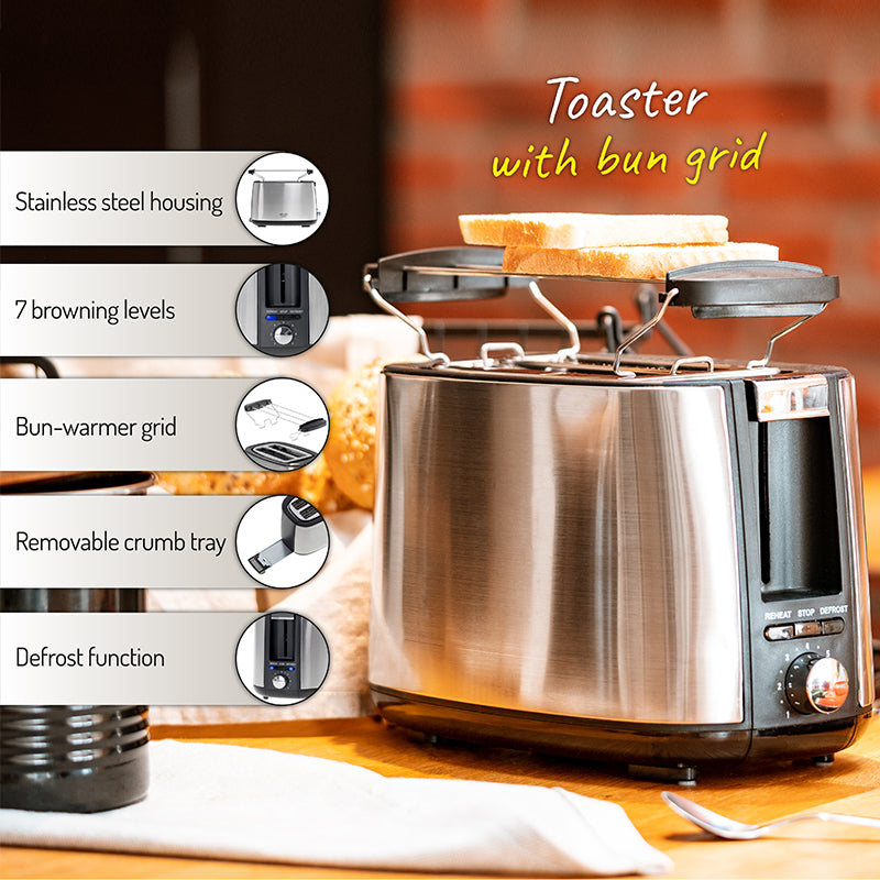 Toaster 7 Niveluri de Rumenire 900W