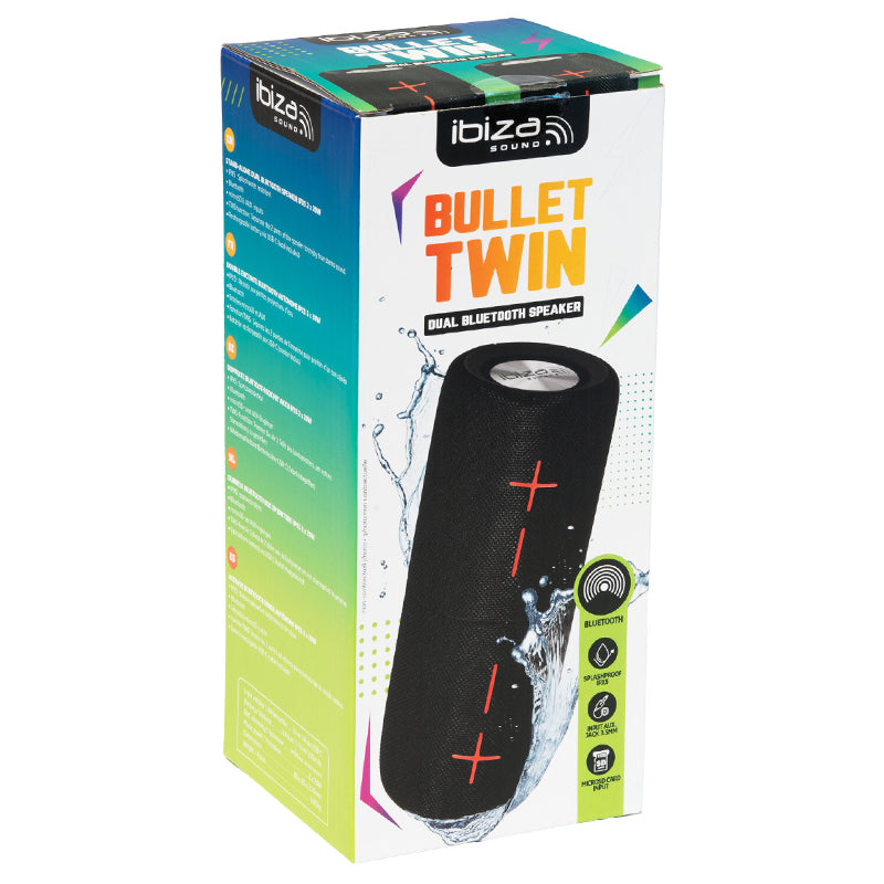 BOXA BLUETOOTH MODEL 2X20W TWIN IPX5 MSD/AUX