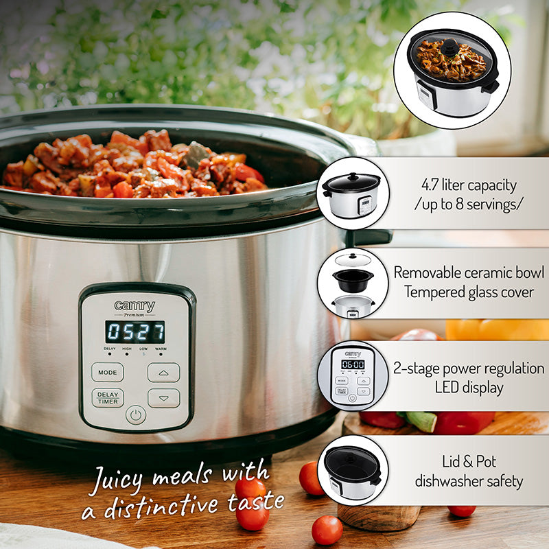 SLOW Cooker 4.7L