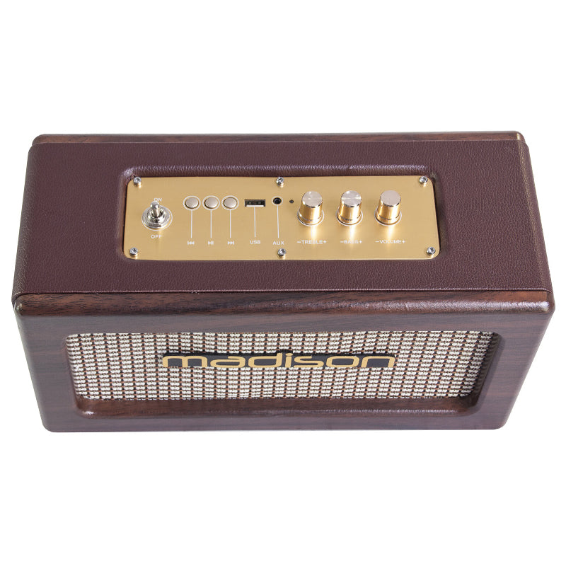 BOXA BLUETOOTH MODEL VINTAGE 2X10W MADISON