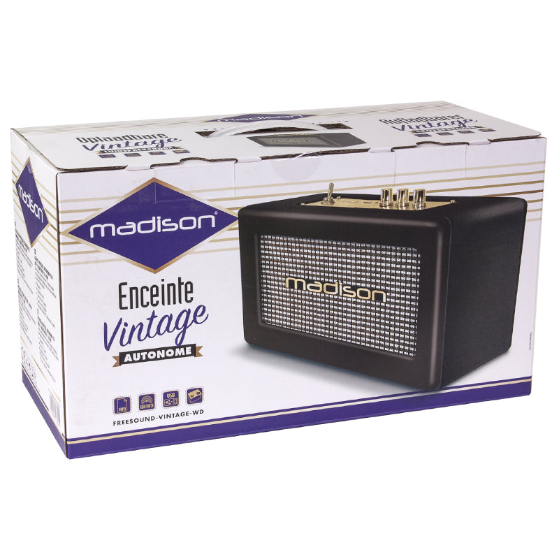 BOXA BLUETOOTH MODEL VINTAGE 2X10W MADISON