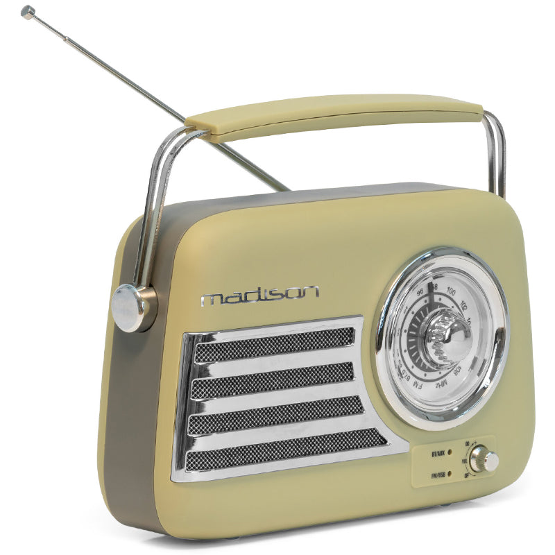 RADIO FM PORTABIL NOSTALGIA 15W CU FUNCTIE BLUETOOTH/AUX -OLIVE