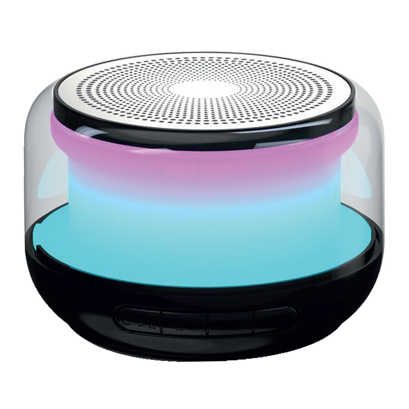 BOXA BLUETOOTH 5W CU RGB SI FM - NEGRU