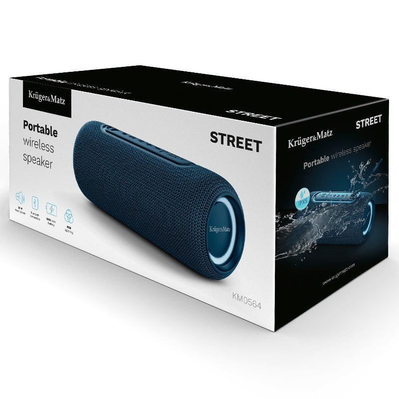 BOXA BT PORTABILA STREET ALBASTRU KRUGER&MATZ   KM0564
