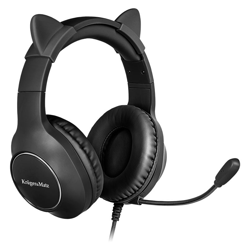 CASTI GAMER KIDS KRUGER&MATZ NEGRU  KM0659