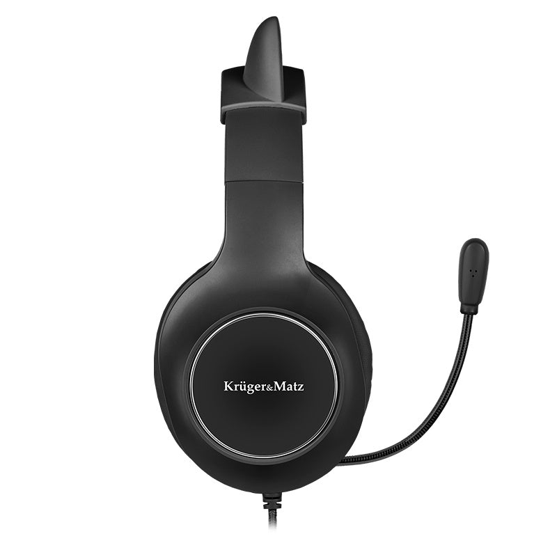CASTI GAMER KIDS KRUGER&MATZ NEGRU  KM0659