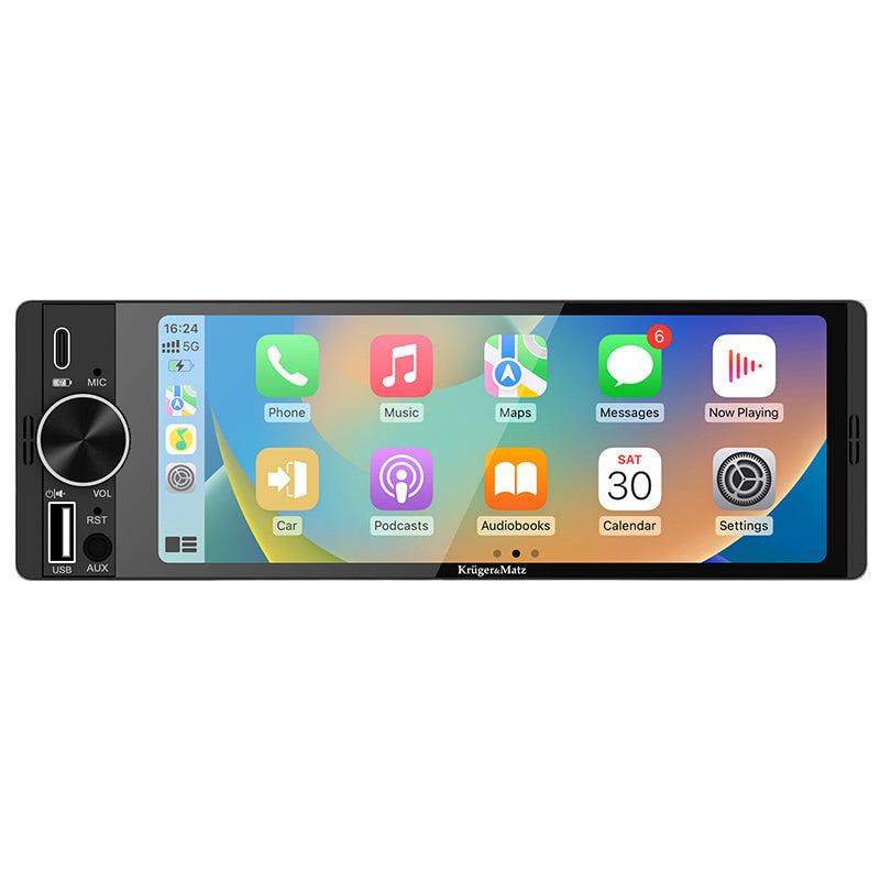 Player Auto 1 din 4X60W Carplay Android Auto