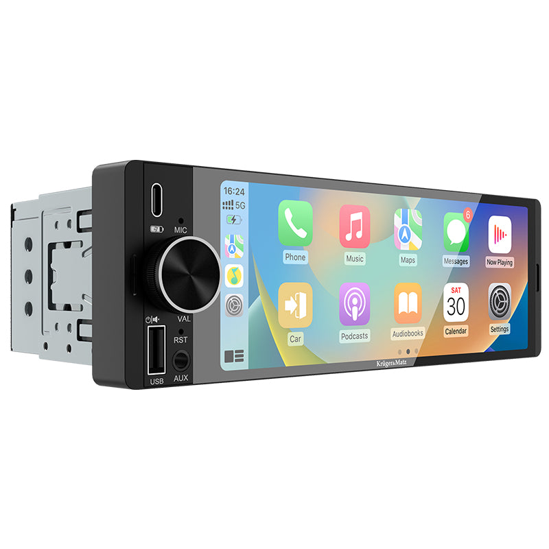 Player Auto 1 din 4X60W Carplay Android Auto