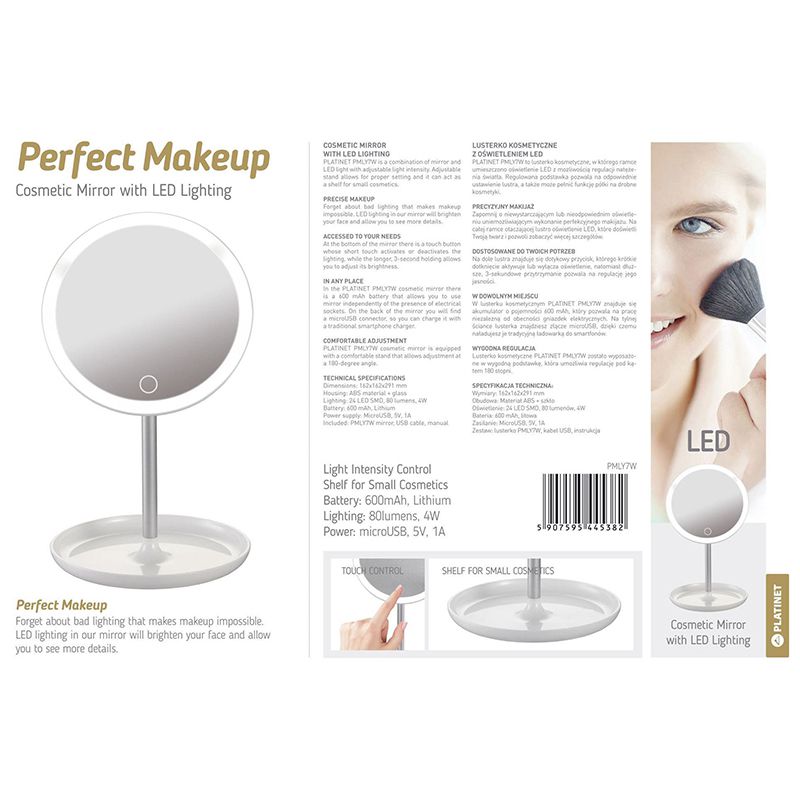 Oglinda Make-Up cu Led 4W
