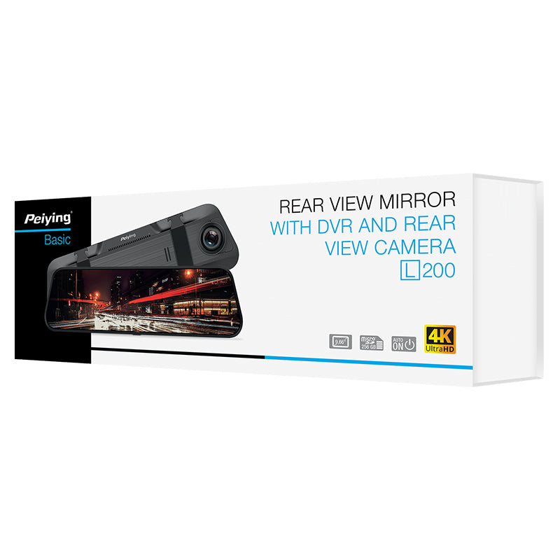 Dvr Auto si Camer Oglinda L200 4K