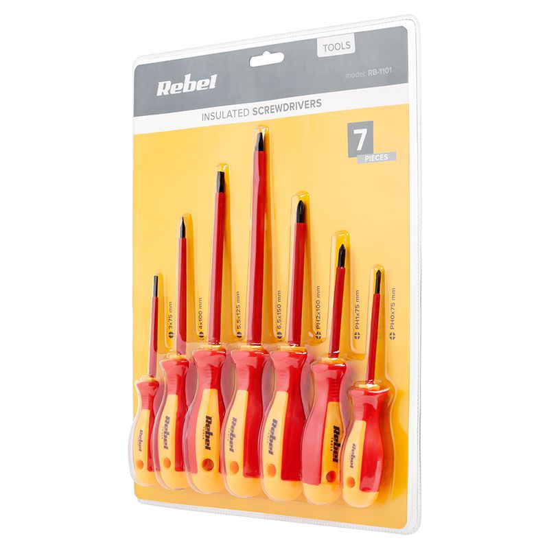 SET SURUBELNITE IZOLATE 1000V 7 BUC REBEL