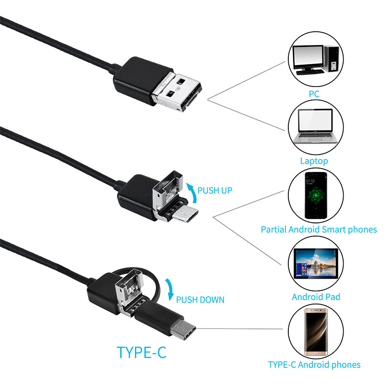 CAMERA INSPECTIE ENDOSCOP ANDROID / WINDOWS REBEL
