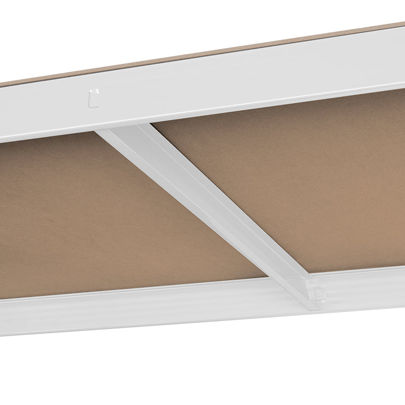 RAFT METALIC 5 POLITE 750KG MDF 180X90X40 ALB REBEL