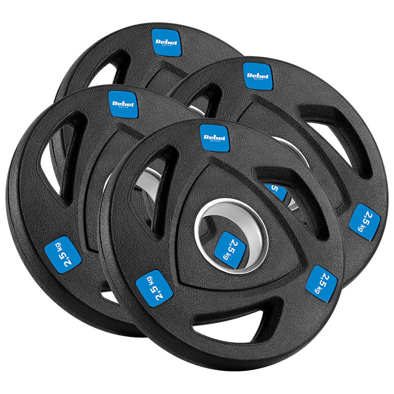 Disc Greutate Fonta Cauciucata Set 4 X 2.5 KG