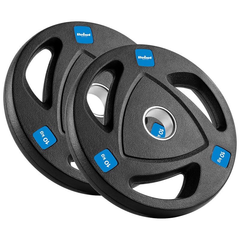 Disc Greutate Fonta Cauciucata Set 2 X 10 KG