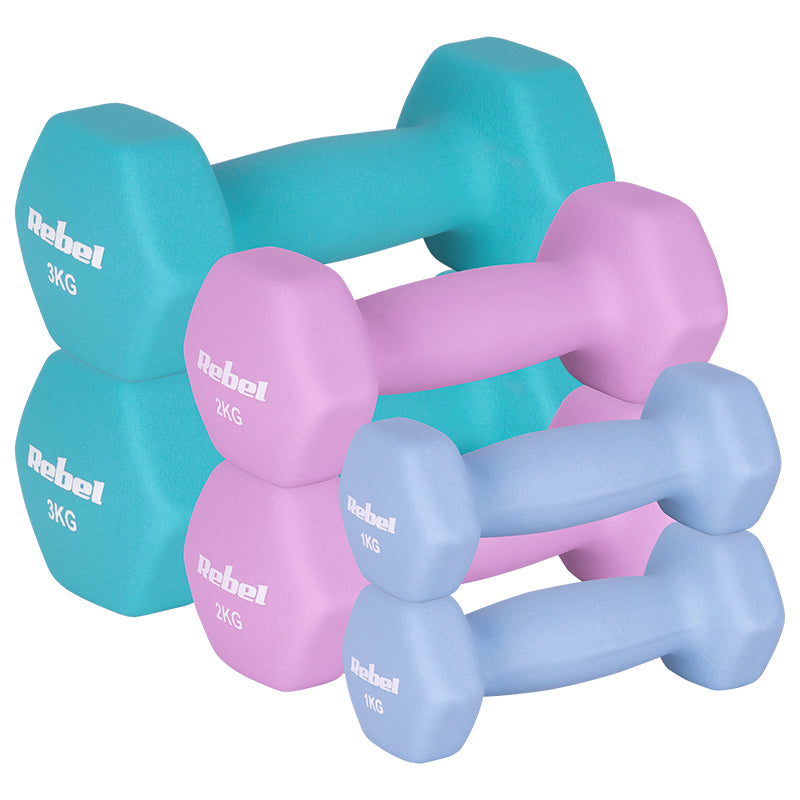Gantera Fonta Invelis Neopren Hex Set 6 BUC 12KG