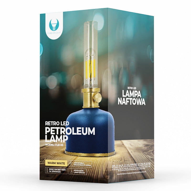 LAMPA LED RETRO 2W 3000K MODEL LAMPA PETROL