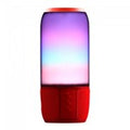 BOXA BLUETOOTH 2X3W USB/MSD/AUX ILUMINATA LED RGB - ROSU