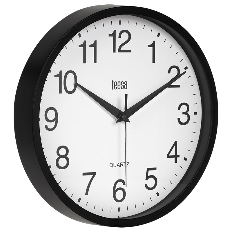 Ceas Perete 25cm Negru