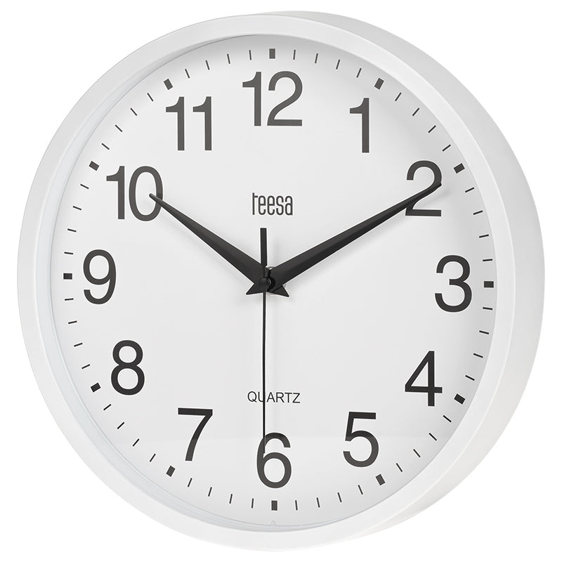 Ceas Perete 25cm Alb