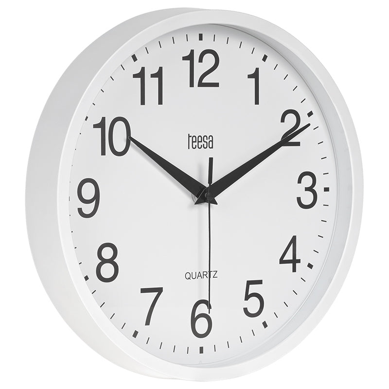 Ceas Perete 25cm Alb