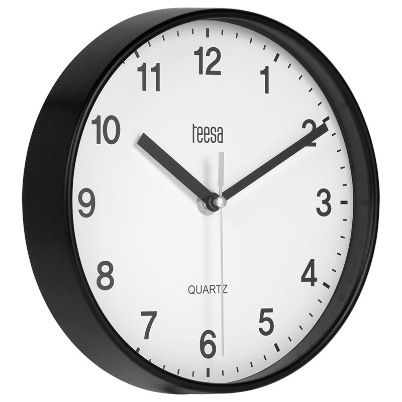 Ceas Perete 20cm Negru