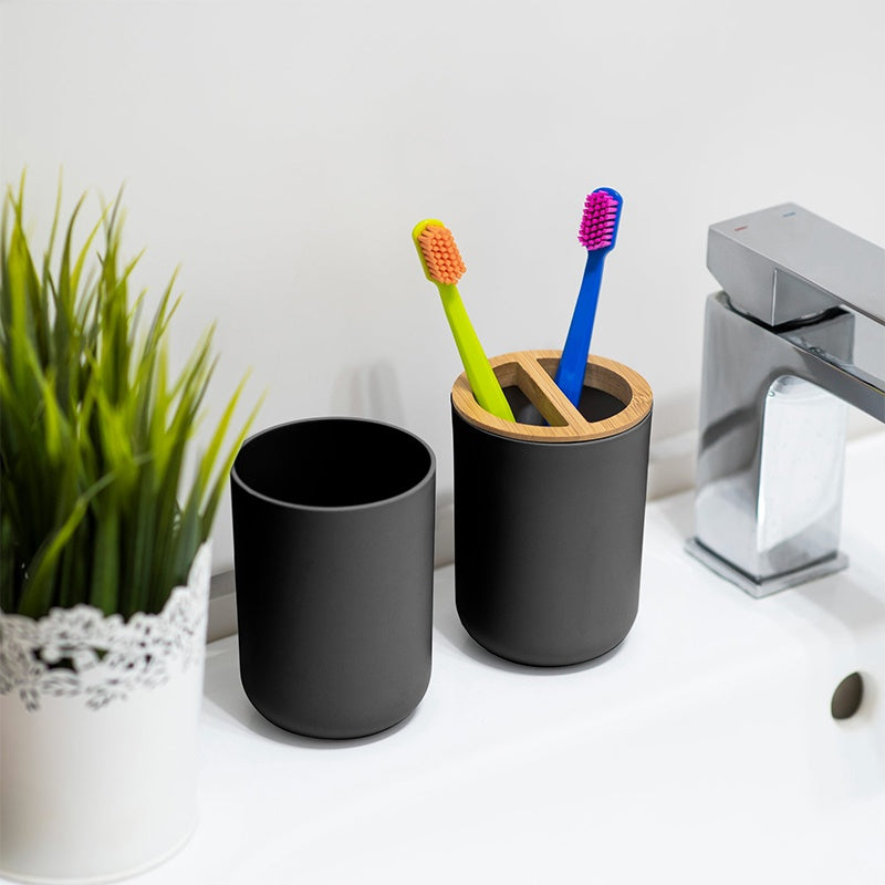 Set 6 Accesorii Baie Negru