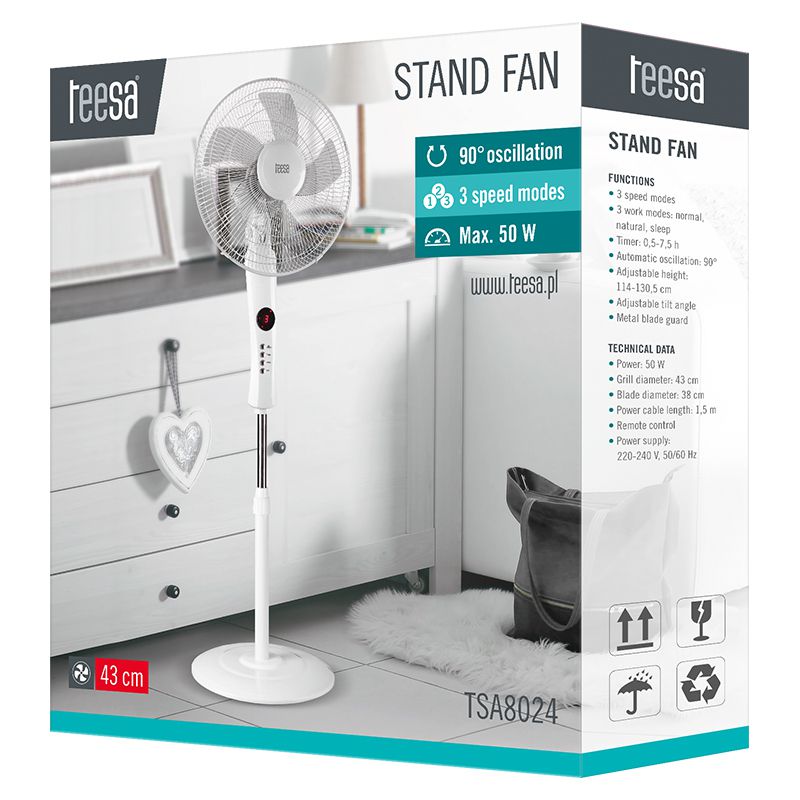 Ventilator Picior Timer si Telecomanda