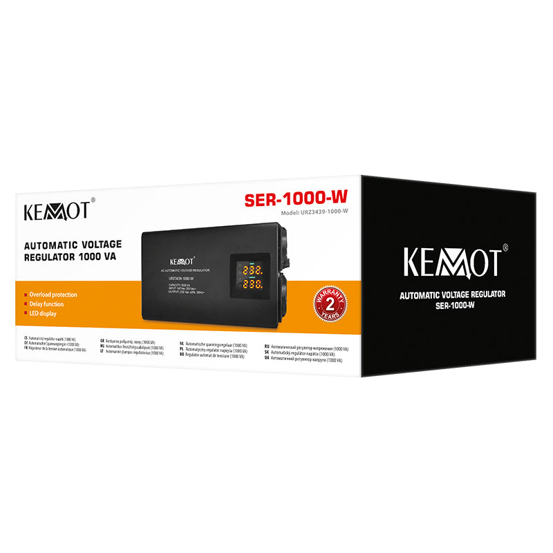 STABILIZATOR TENSIUNE AUTOMAT 1000VA PERETE KEMOT